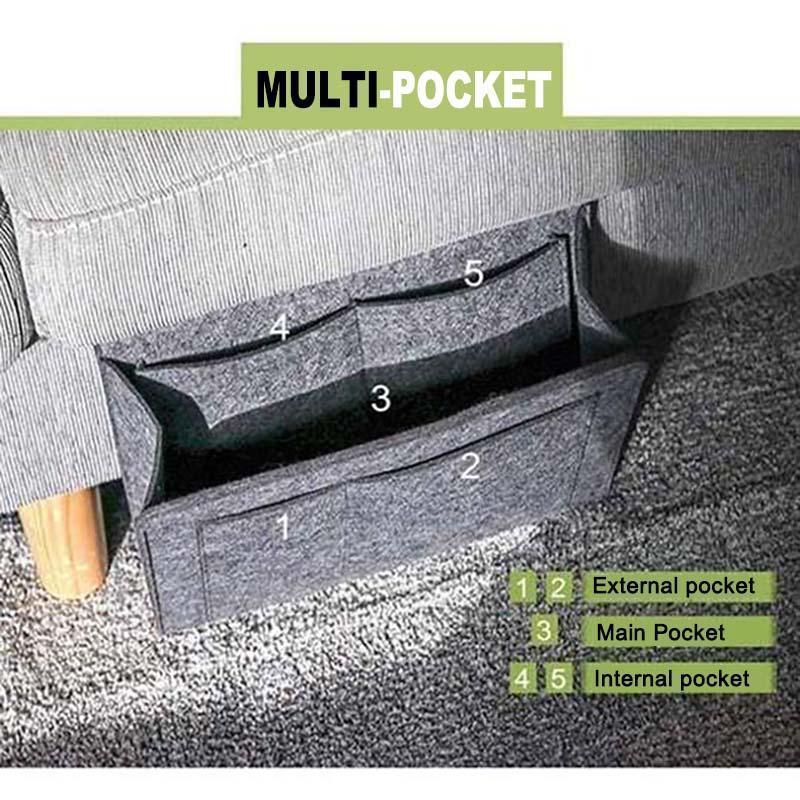 Easy Reach | Bedside Felt Organizer