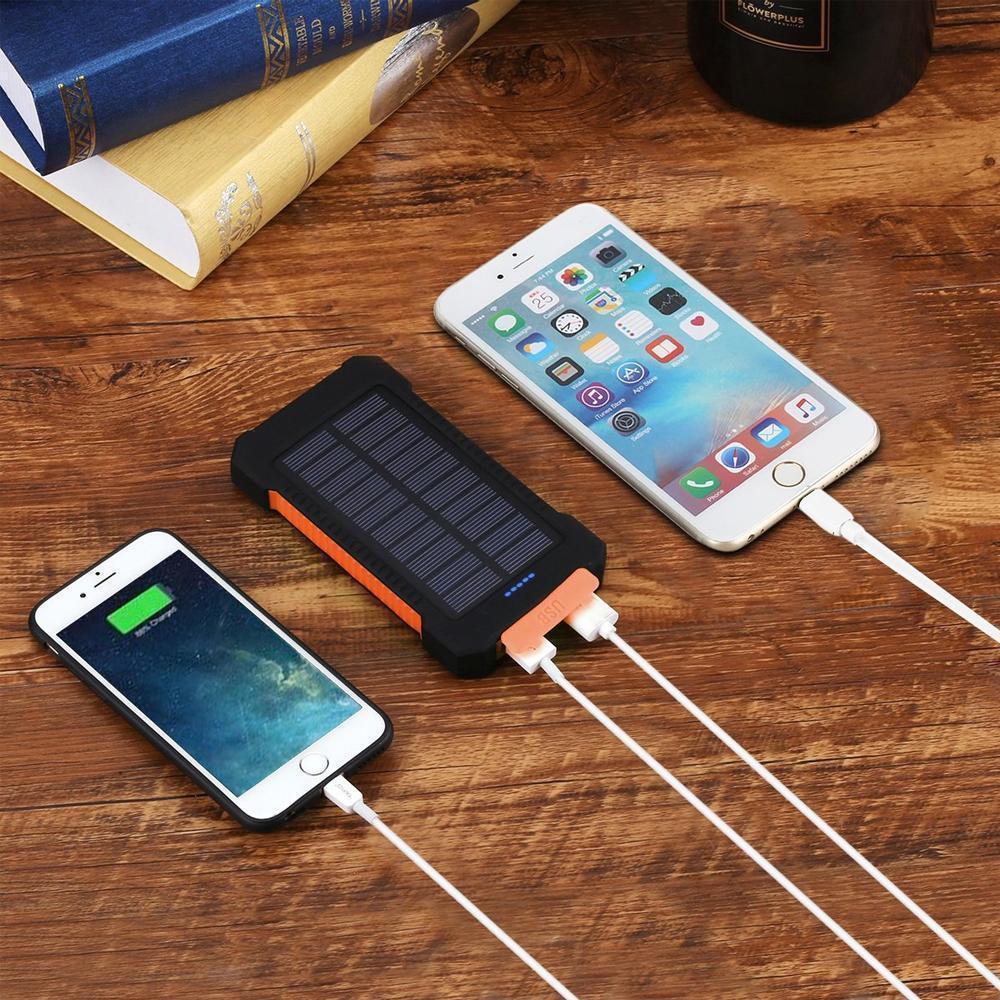 EcoCharge™ | Waterproof Solar Power Bank with LED Flashlight