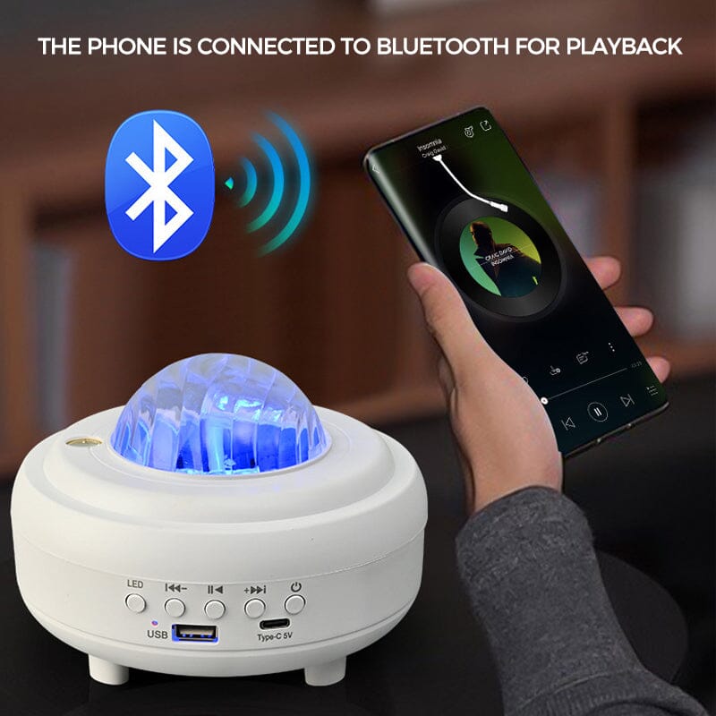 AuroraGlow™ | Northern Lights Projector with Bluetooth Speaker