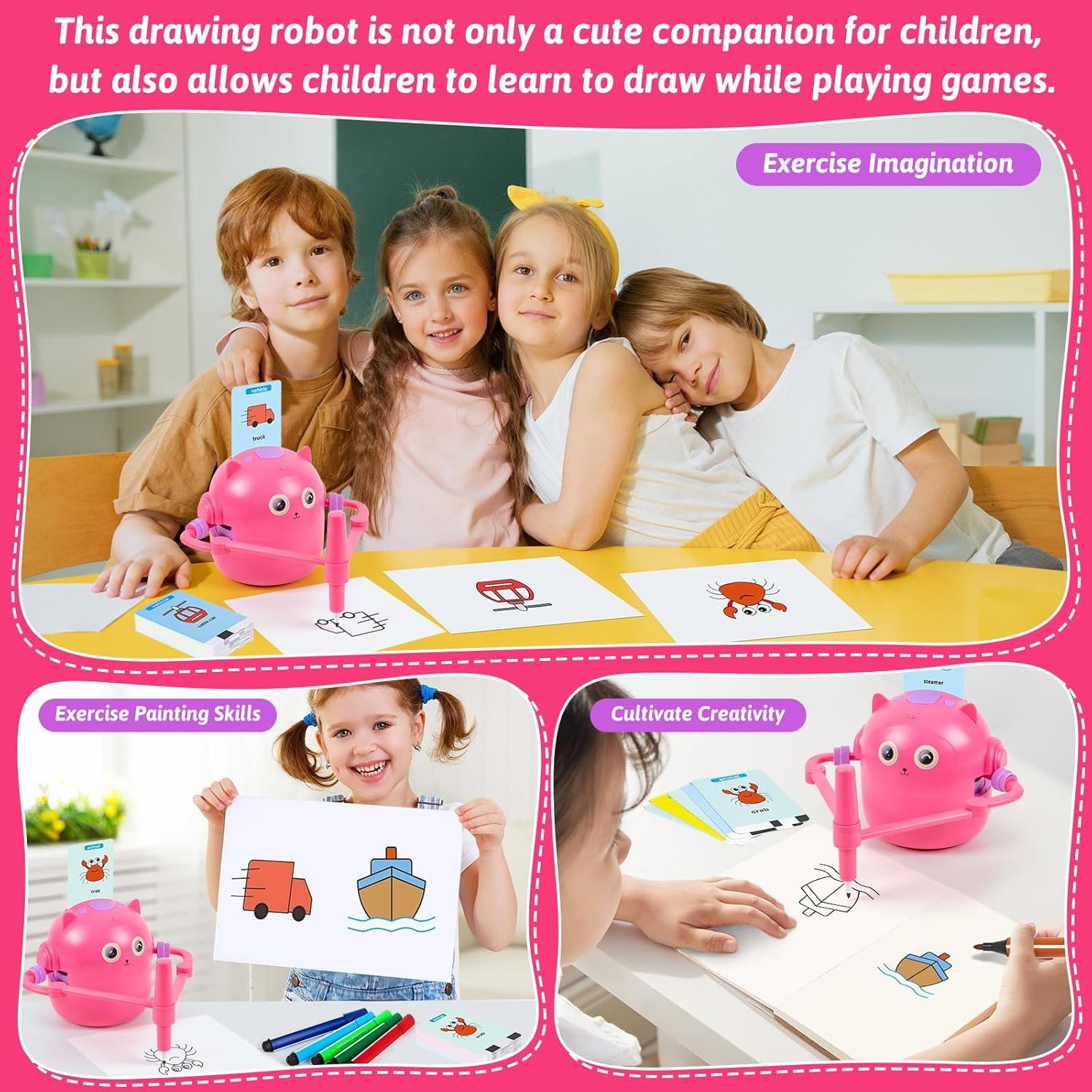DrawBot™ – Interactive Smart Educational Drawing Robot for Kids | 50% OFF