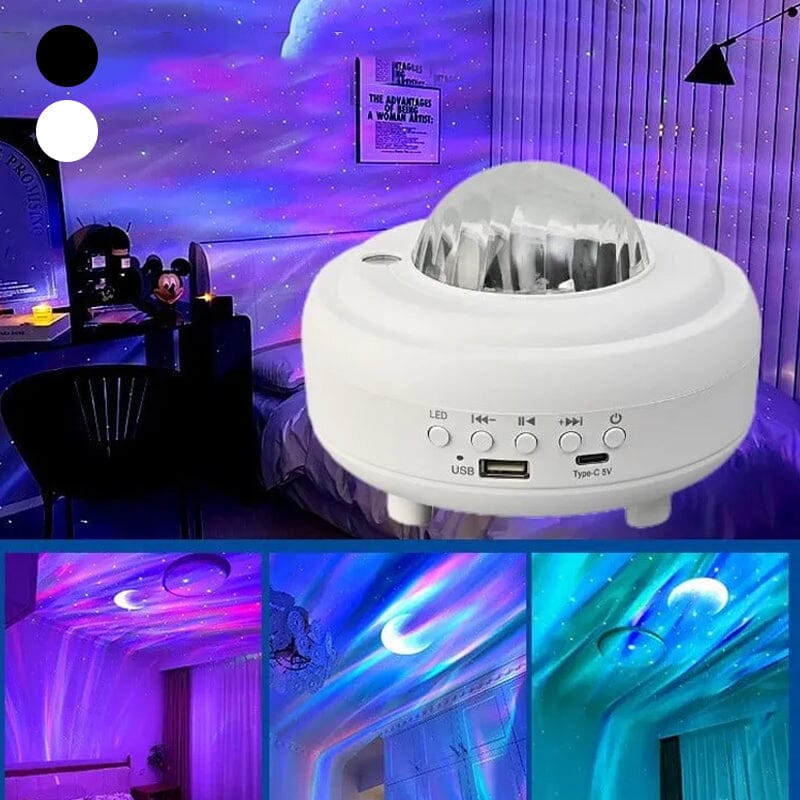 AuroraGlow™ | Northern Lights Projector with Bluetooth Speaker